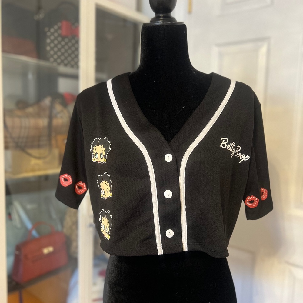 Never worn Betty Boop Crop top
